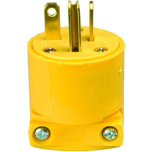 Eaton 4509-BOX Electrical Plug, 2 -Pole, 20 A, 250 V, NEMA: NEMA 6-20, Yellow