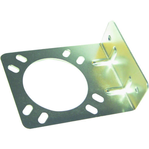 US Hardware RV-354C Connector Bracket, Stamped Steel, Mill, For: RV Trailer Connector Metal or Plastic