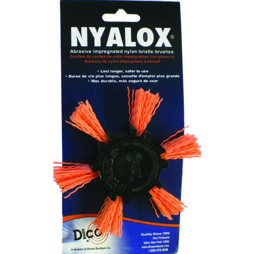 Dico 541-782-4 Flap Wheel Brush, 4 in Dia, Nylon Bristle