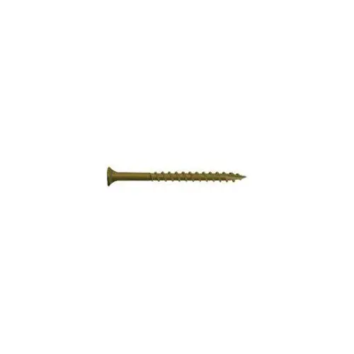 Deck Screw, #9 Thread, 3 in L, Bugle Head, Star Drive, Type 17 Slash Point, Carbon Steel, ProTech-Coated - pack of 100