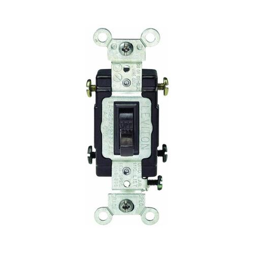 Leviton S03-CS220-2IS Toggle Switch, 20 A, 120/277 V, Lead Wire Terminal, Thermoplastic Housing Material, Ivory