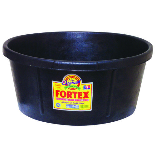 FORTEX-FORTIFLEX CR650 Utility Tub, 6.5 gal Volume, Rubber