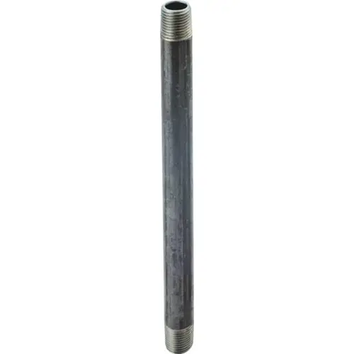 Pipe Nipple, 1/8 in, Male, Steel, SCH 40 Schedule