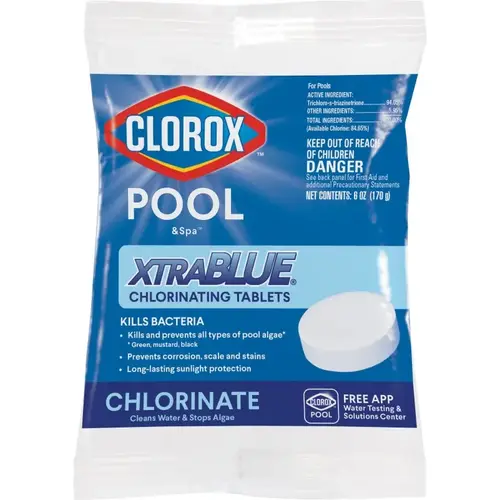 POOL & Spa XtraBlue Chlorinating Tablet, Solid, Chlorine, 8 oz - pack of 44