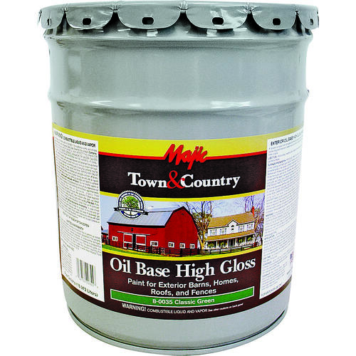 Barn and Fence Paint, High-Gloss, Classic Green, 5 gal Pail