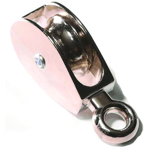 Baron C-0174ZD-1 1/2 Rope Pulley, 5/16 in Rope, 1-1/2 in Sheave, Zinc