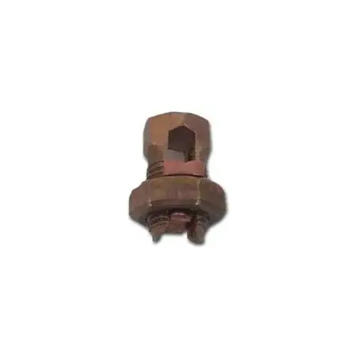 Split Bolt Connector, #16 to 8 Wire, Silicone Bronze Alloy, Bronze