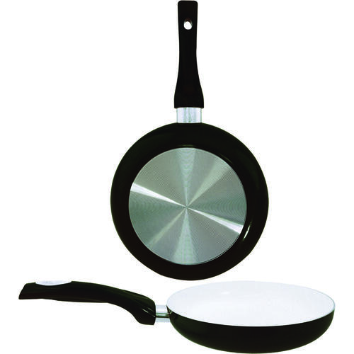 Euro-Ware 8128-BK EuroHome Fry Pan, 11 in Dia, Aluminum Pan, Black Pan, Ceramic Pan, Heat-Resistant Handle