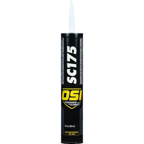 OSI 1496542 Sound Sealant, White, 2 to 7 Days Curing, 40 deg F, 28 oz Cartridge