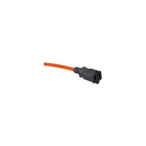 Outdoor Extension Cord, 16 AWG Wire, 30 m L, Orange Sheath