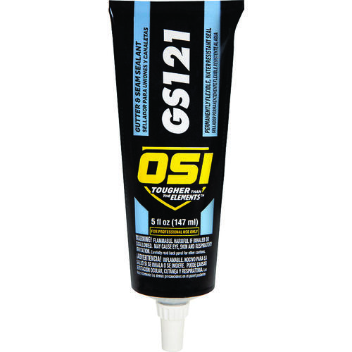 OSI 1797609 GS121 Series Gutter and Seam Sealant, White, Liquid, 5 oz Cartridge