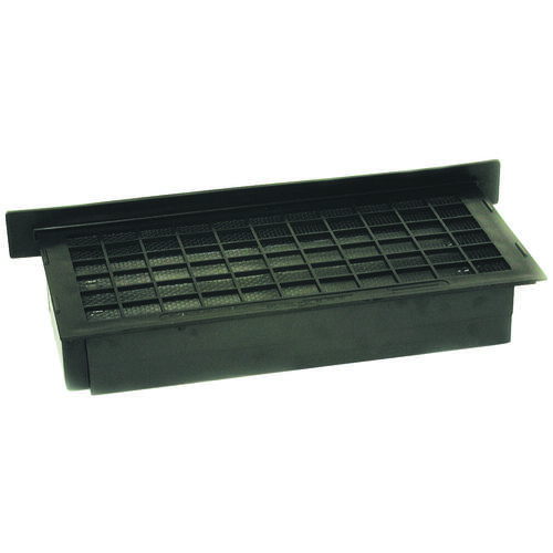 Automatic Foundation Vent, 62 sq-in Net Free Ventilating Area, Mesh Grill, Thermoplastic, Brown