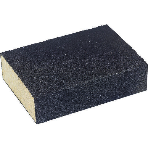 Sanding Sponge, 4 in L, 2-3/4 in W, Fine, Medium, Corundum Abrasive