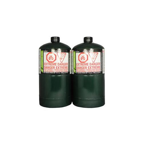 BernzOmatic 332774 Camping Fuel Cylinder, 16.4 oz Cylinder - pack of 2