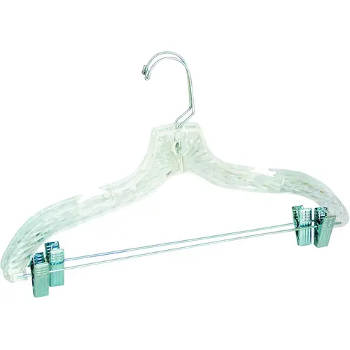 Merrick C72210-S12 Suit Hanger, Plastic, Clear - pack of 2