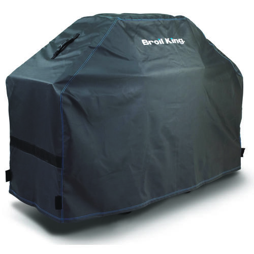 Grill Cover, 25 in W, 46 in H, Polyester/PVC, Black