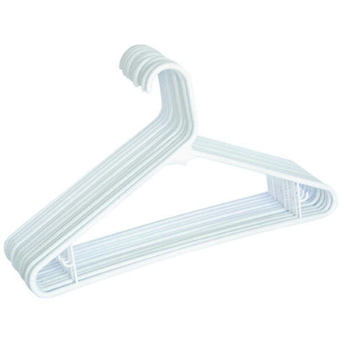 Tubular Hanger, Plastic, Blue/Green/White - pack of 10