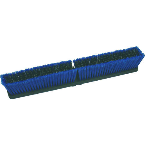 BIRDWELL 2028-12 Broom Head, Threaded, 3 in L Trim, Polypropylene/Polystyrene Bristle, Black