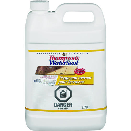 Thompson's Waterseal THC052503-16 Deck Cleaner and Brightener, Liquid, Green, 3.78 L, Can