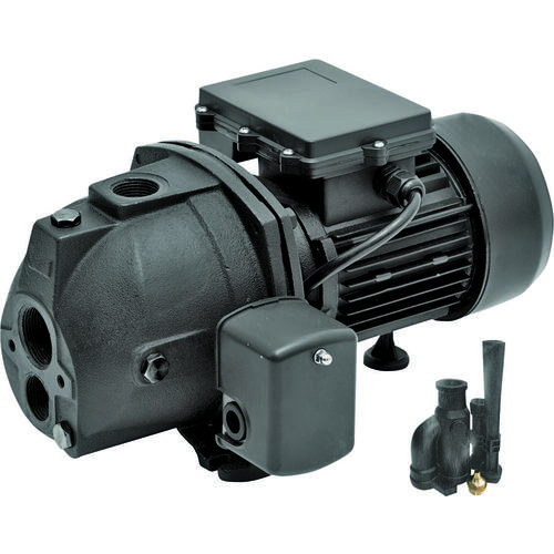 Jet Pump, 10/5 A, 115/230 V, 1 hp, 1-1/4 in Suction, 1 in Discharge Connection, 25 ft Max Head, Iron
