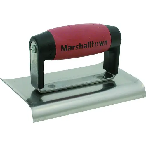 Marshalltown 138D DuraSoft Series Hand Edger, 6 in L Blade, 4 in W Blade, HCS Blade, 5/8 in Lip, 1/2 in Lip Radius