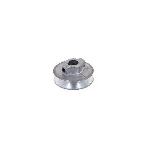 CDCO 250A -3/8 V-Groove Pulley, 3/8 in Bore, 2-1/2 in OD, 2-1/4 in Dia Pitch, 1/2 in W x 11/32 in Thick Belt, Zinc