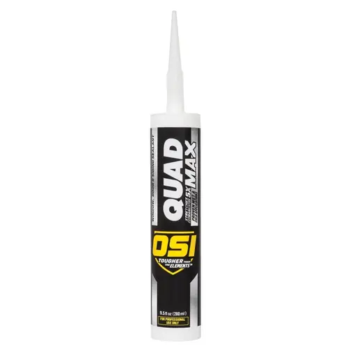 OSI 1868687 QUAD MAX Sealant, Black, -14 to 158 deg F, 9.5 oz Cartridge