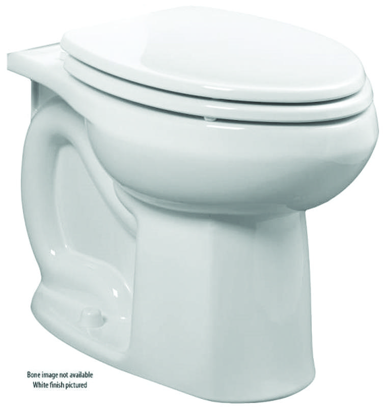 American Standard 3068001.021 Colony 3251A.101.021 Flushometer Toilet Bowl, Elongated, 12 in Rough-In, Vitreous China, Bone