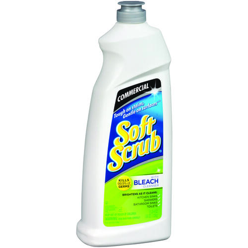 SOFT SCRUB 01613 Stain Remover, 36 oz, Liquid, Pleasant Fragrance, White