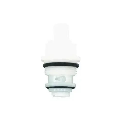 Faucet Stem, Plastic, 1-15/16 in L, For: Nibco Washerless Kitchen and Vanity Faucets White