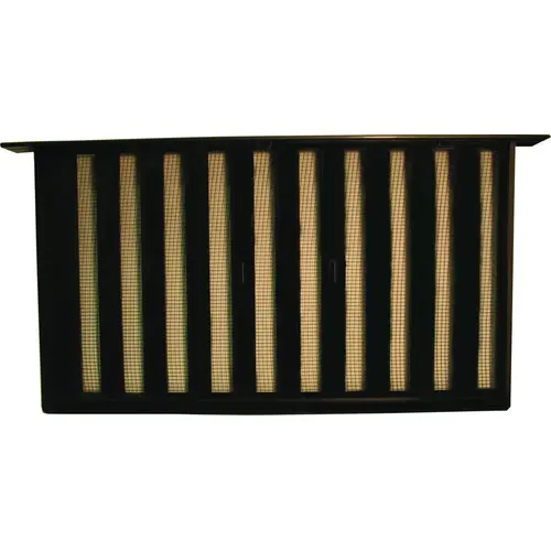Bestvents 327BL Foundation Vent, Mesh Grill, Aluminum, Black Oxide