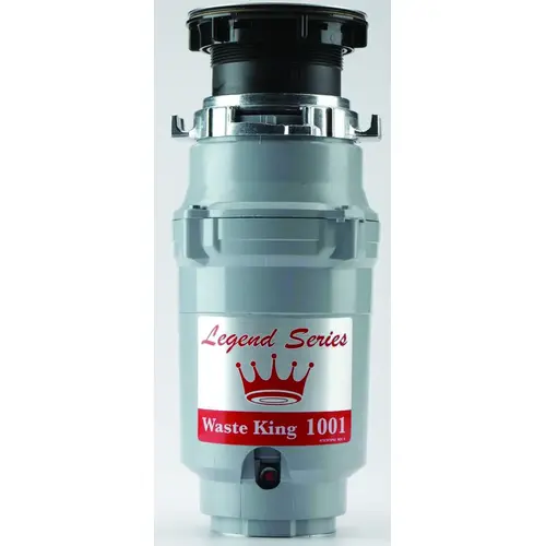 Legend Series Garbage Disposer, 1/2 hp Motor, 115 V, Stainless Steel