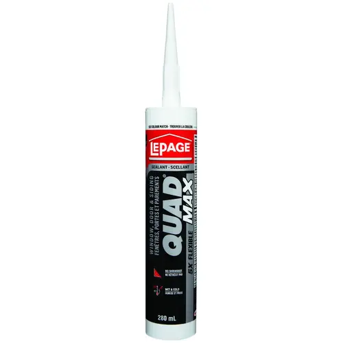 Quad Sealant, Brown, 24 hr Curing, 18 to 60 deg C, 280 mL Cartridge