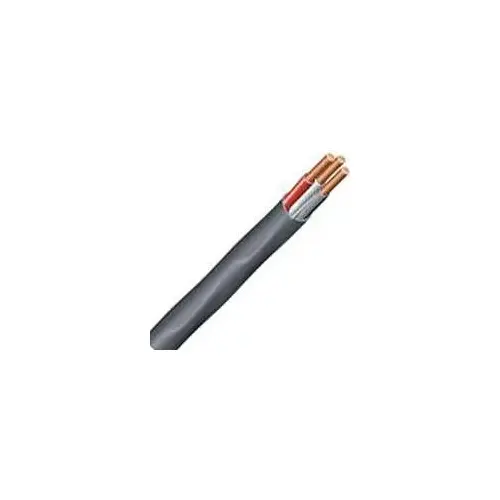 Sheathed Cable, 6 AWG Wire, 3 -Conductor, 500 ft L, Copper Conductor, PVC Insulation