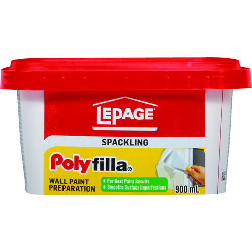 LePage 1256105 Polyfilla Wall Paint Preparation Compound, Off-White, 900 mL Plastic Tub