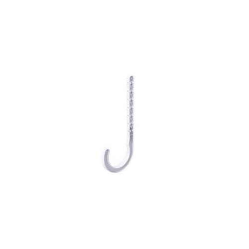 Drain J-Hook, 1-1/2 in Opening, ABS