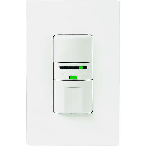 Dimmer Sensor with LED, 120 V, 1 -Pole, Motion Sensor, 180 deg Sensing