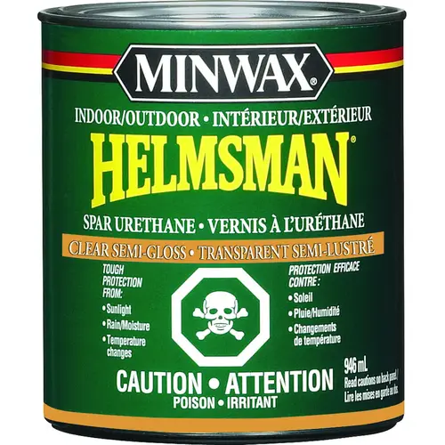 Helmsman Spar Urethane, Semi-Gloss, Clear, 946 mL, Can