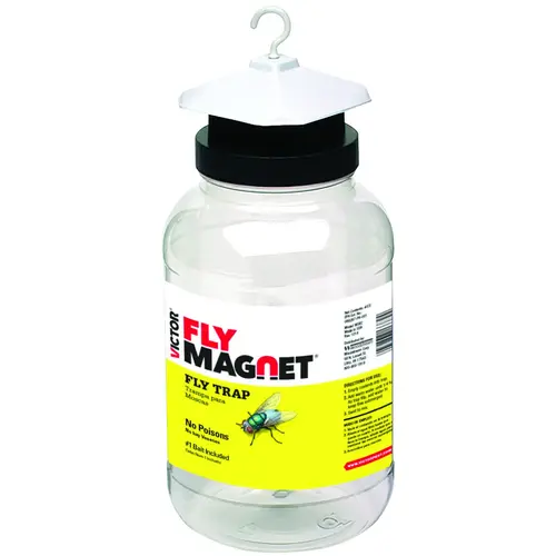 Fly Trap with Bait, Solid, 1 gal Green