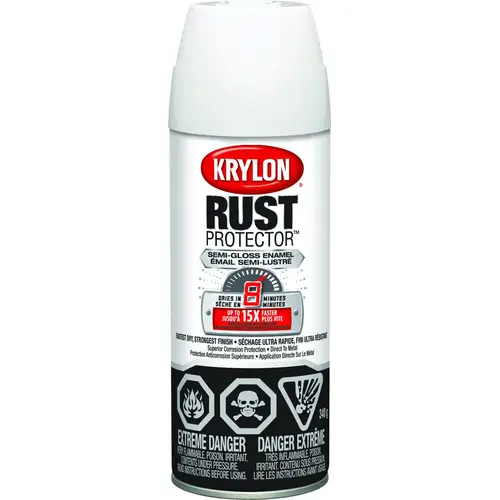 Rust Protector 469020 Rust Preventive Enamel Spray Paint, 340 g, Semi-Gloss, 25 sq-ft Coverage, 39.40% VOC