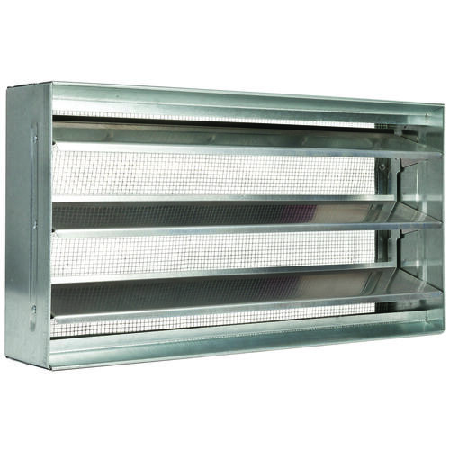 Foundation Vent, 15-3/8 in W, 8 in H, 73 sq-in Net Free Ventilating Area, Aluminum