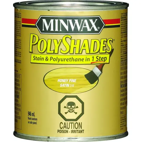 33103 Polyshades, Satin, Liquid, Honey Pine, 946 mL