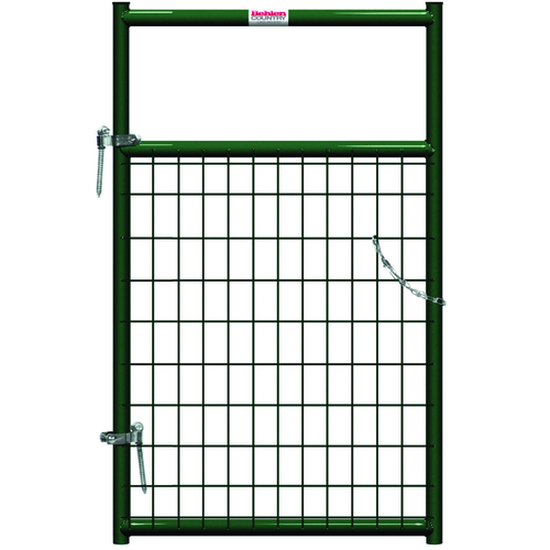 BEHLEN COUNTRY 40132032 Wire-Filled Gate, 36 in W Gate, 50 in H Gate, 6 ga Mesh Wire, 2 x 4 in Mesh, Green