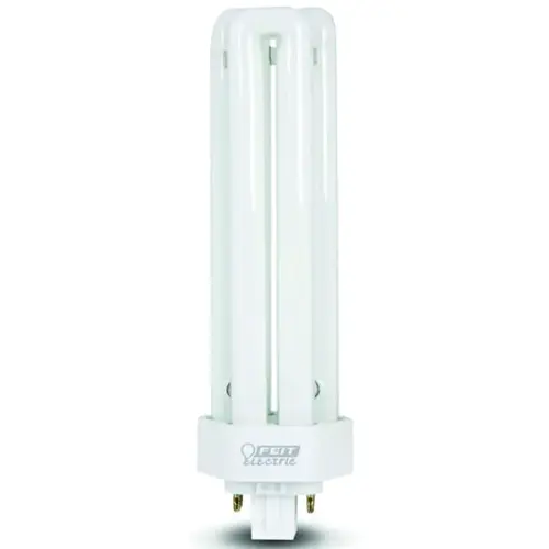 Compact Fluorescent Bulb, 32 W, T2 Lamp, 4-Pin Lamp Base, 3500 K Color Temp, Cool White Light