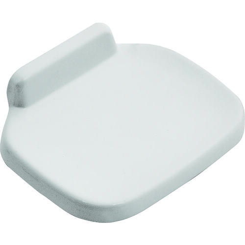 Soap Dish, Wall Mounting, Zinc, White