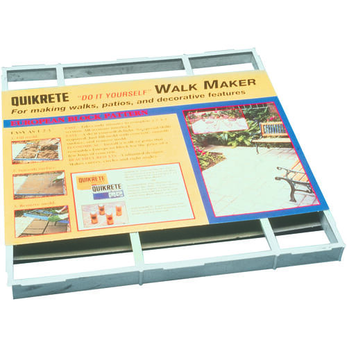 Quikrete 6921-34 Walk Maker Series Building Form, 2 ft L Block, 2 ft W Block, Plastic, 80 lb, European Block Pattern