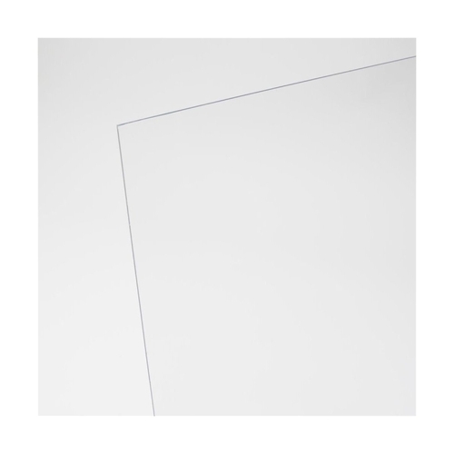 Flat Sheet, 36 in L, 30 in W, 0.093 in Thick, Clear