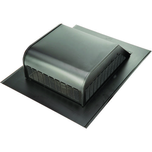 ol Static Vent, 16 in OAW, 50 sq-in Net Free Ventilating Area, Steel, Black, Galvanized - pack of 6