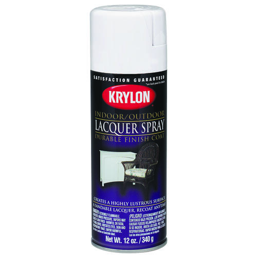 KRYLON K07031777 Spray Paint, Gloss, White, 12 oz
