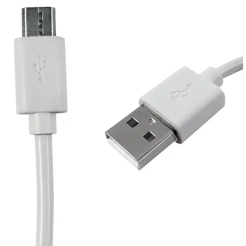 USB Cable, White Sheath - pack of 4